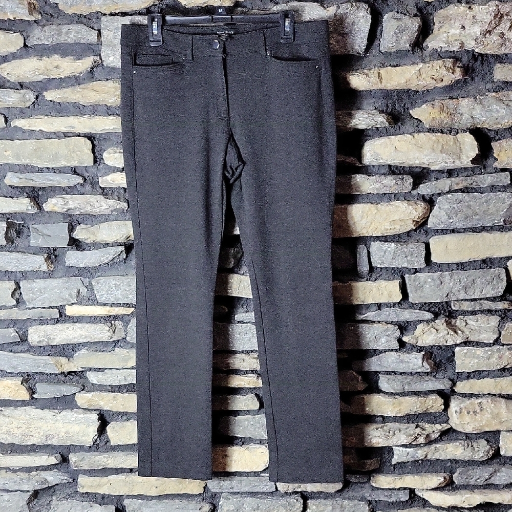 Women's White House Black Market Charcoal Slim Leg Pants Size 10 R